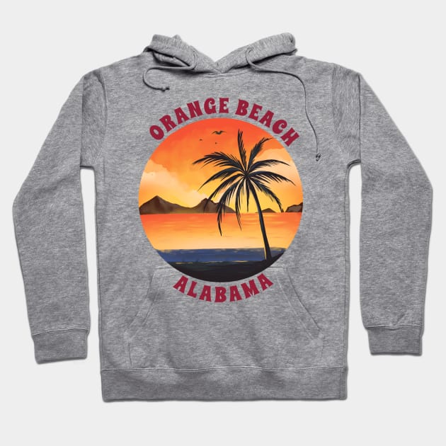 Orange Beach Hoodie by Alea's